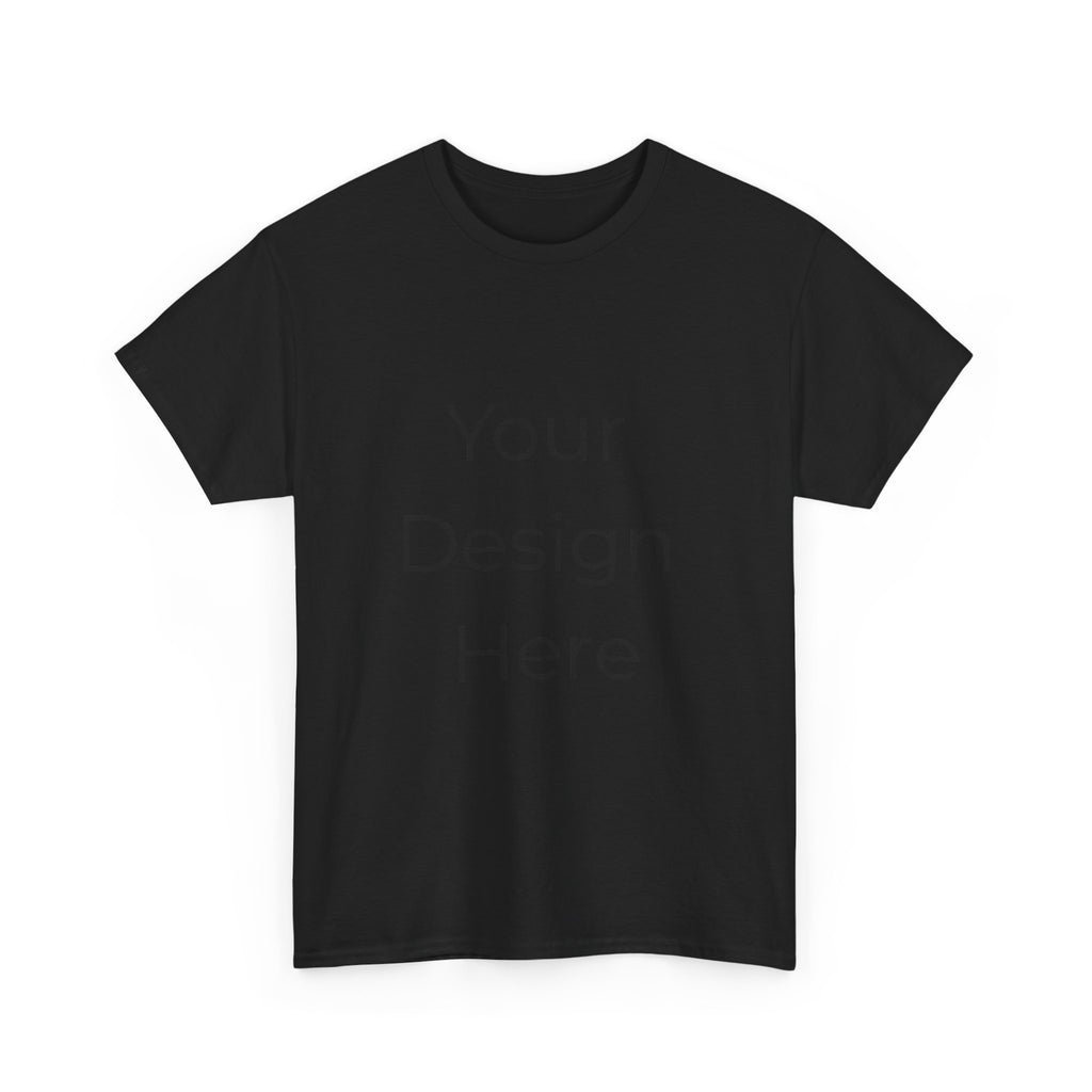 Blank White Tee Mockup – Customizable Cotton T-Shirt Template