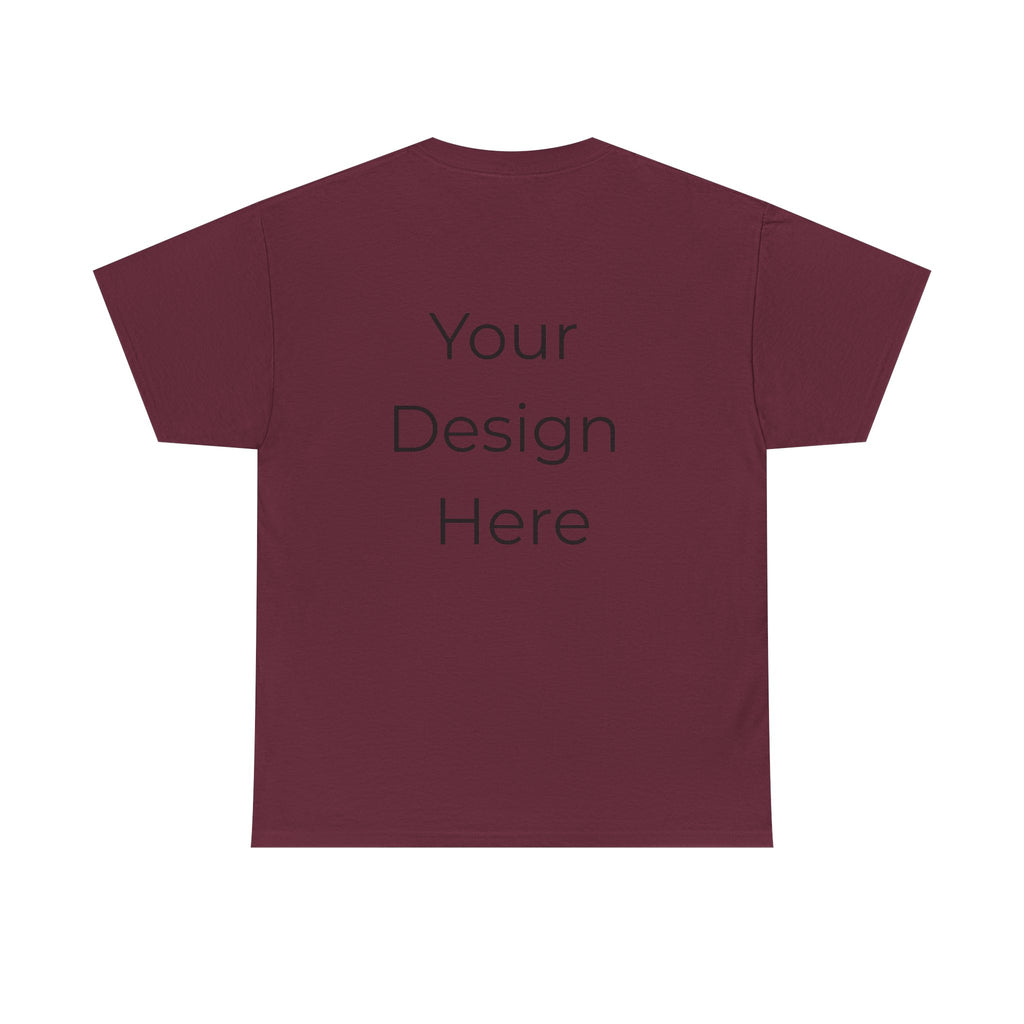 Blank White Tee Mockup – Customizable Cotton T-Shirt Template