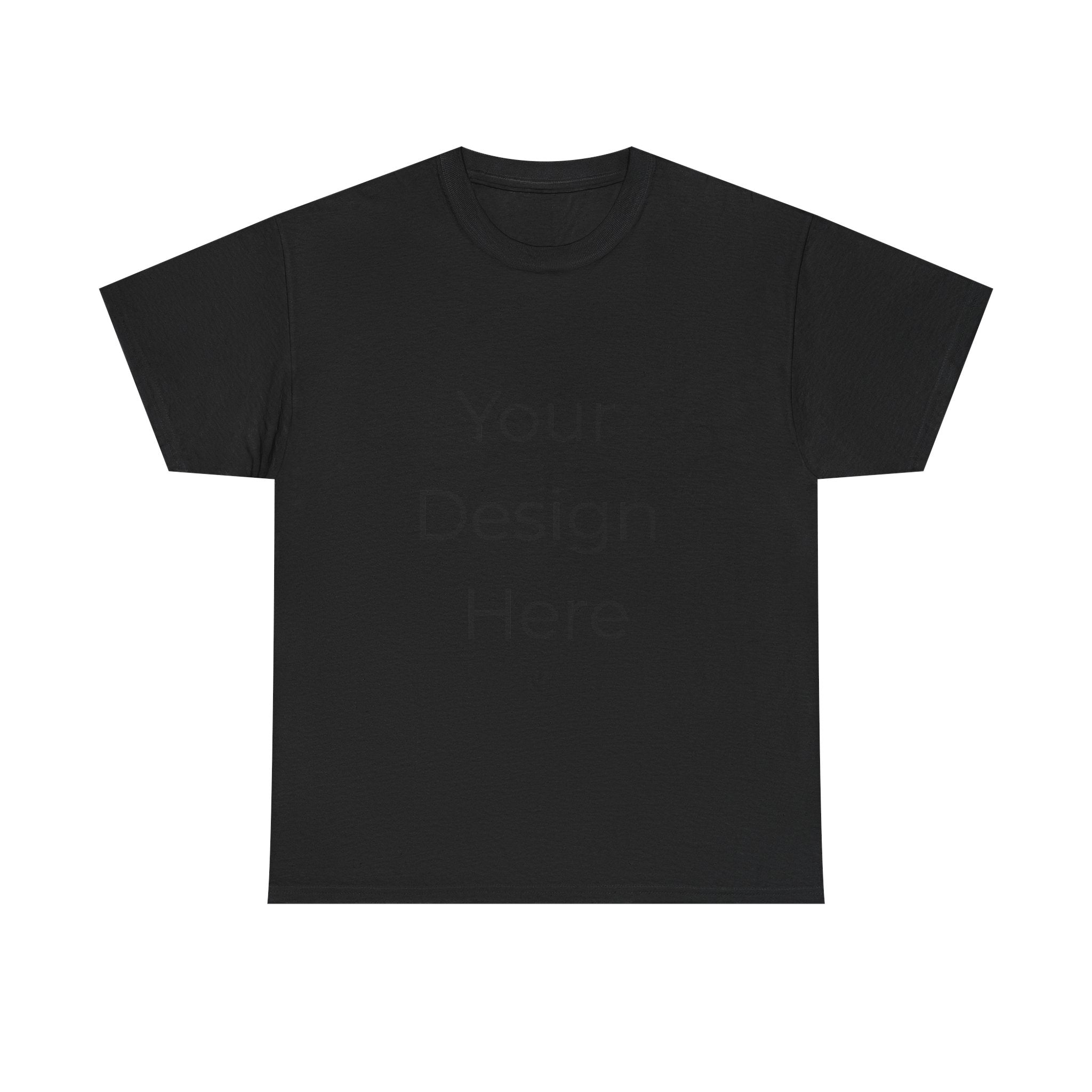 Blank White Tee Mockup – Customizable Cotton T-Shirt Template