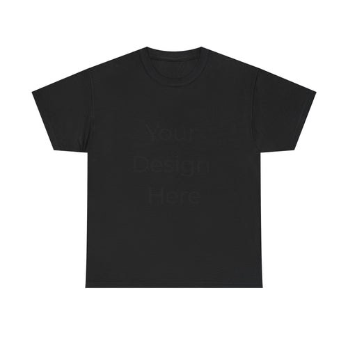 Blank White Tee Mockup – Customizable Cotton T-Shirt Template