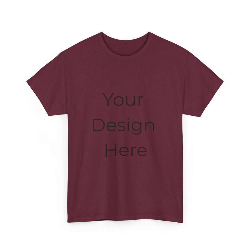 Blank White Tee Mockup – Customizable Cotton T-Shirt Template