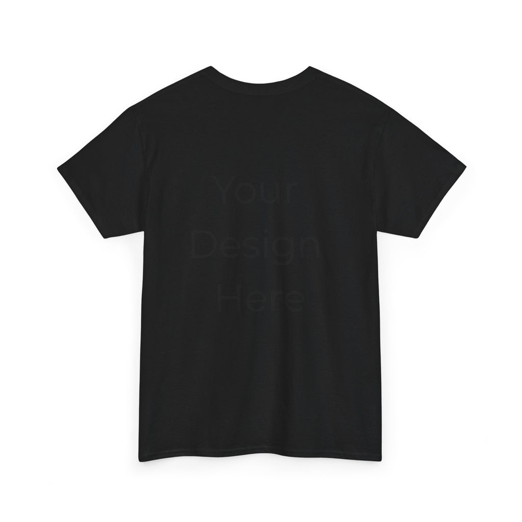 Blank White Tee Mockup – Customizable Cotton T-Shirt Template