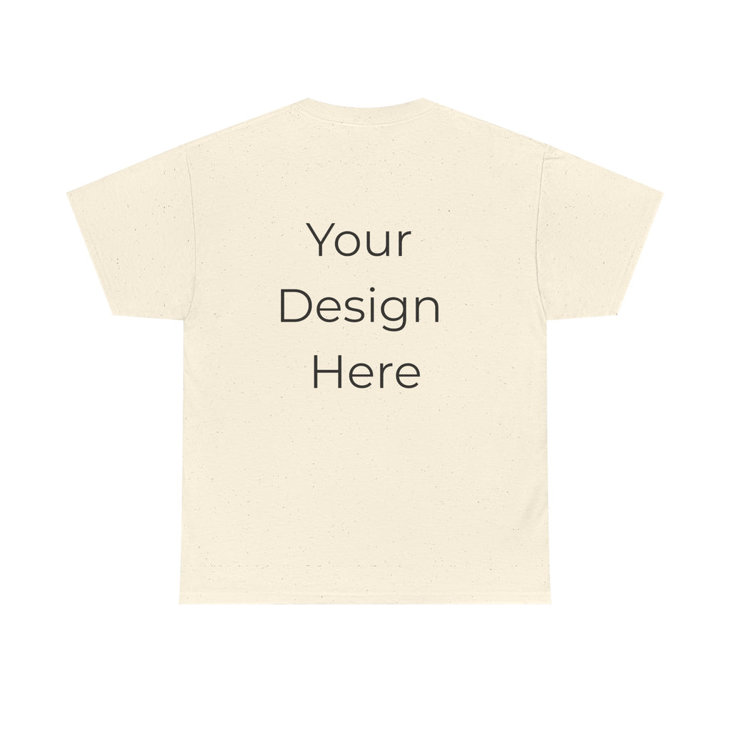 Blank White Tee Mockup – Customizable Cotton T-Shirt Template