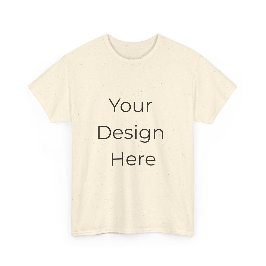 Blank White Tee Mockup – Customizable Cotton T-Shirt Template