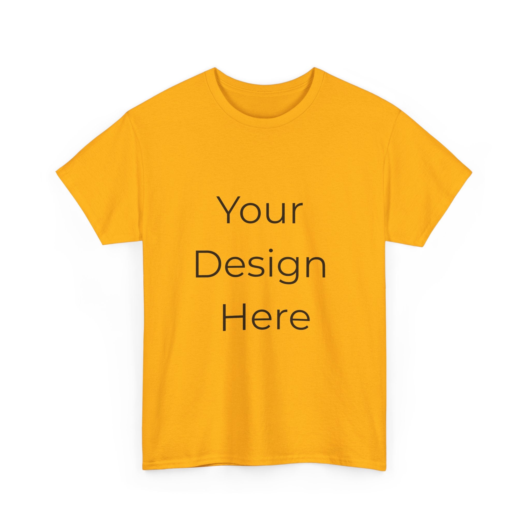 Blank White Tee Mockup – Customizable Cotton T-Shirt Template