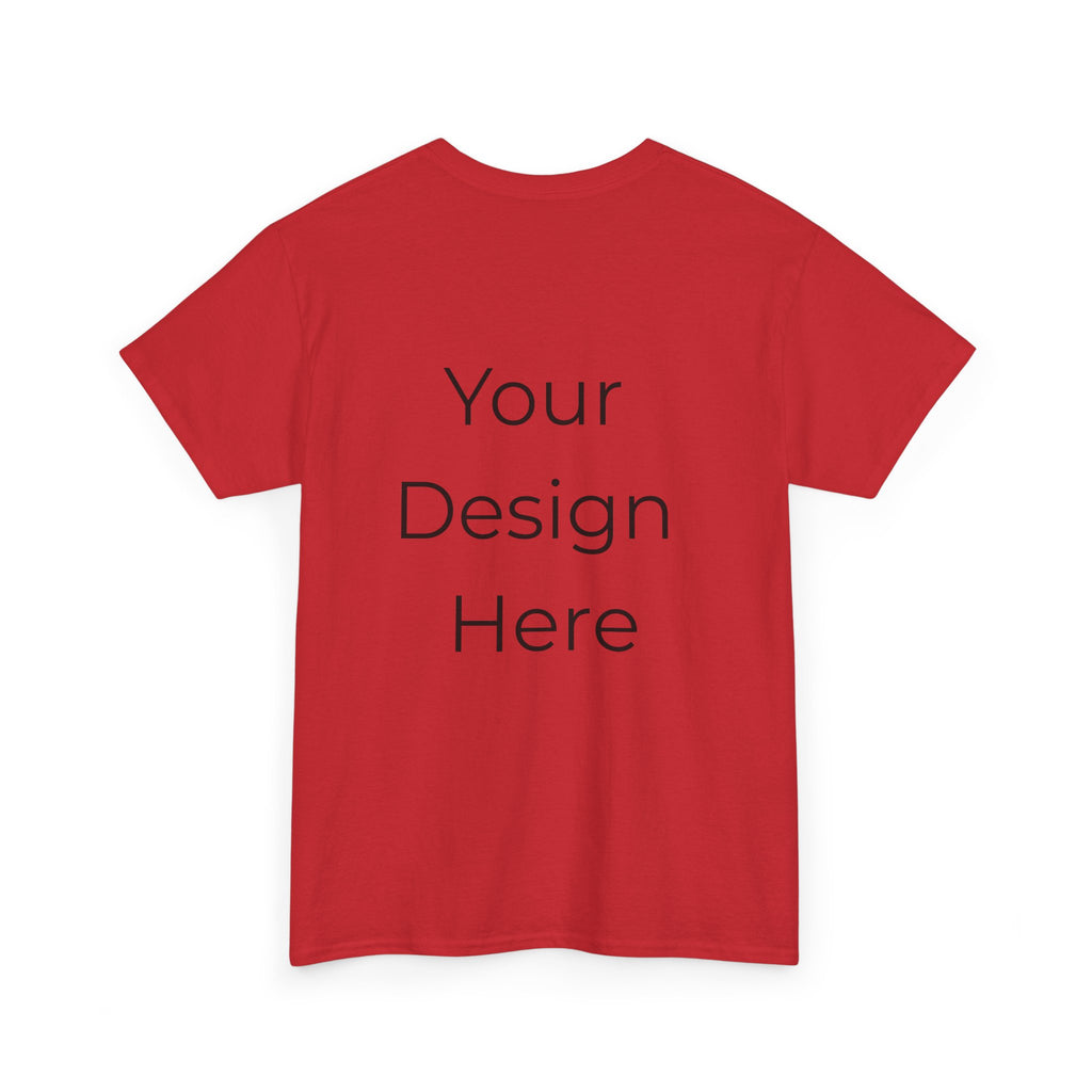 Blank White Tee Mockup – Customizable Cotton T-Shirt Template