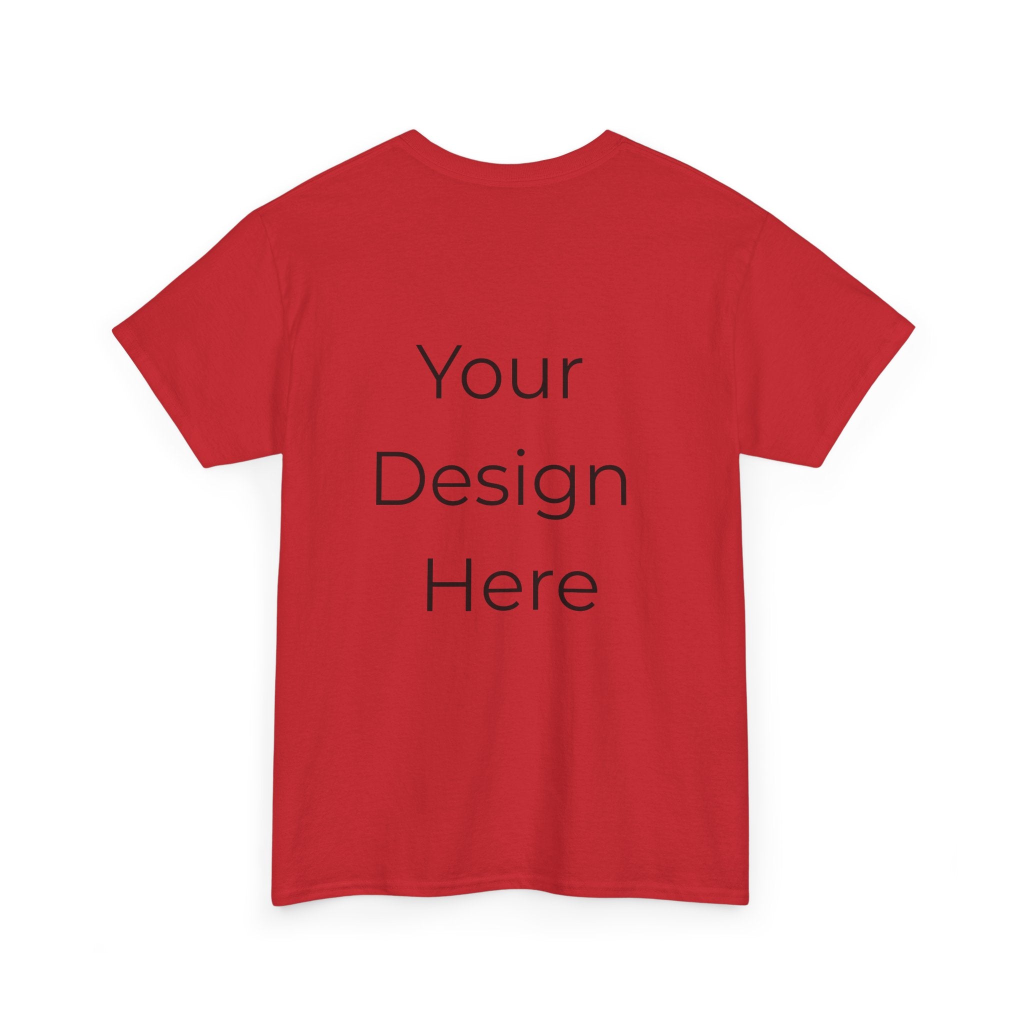 Blank White Tee Mockup – Customizable Cotton T-Shirt Template