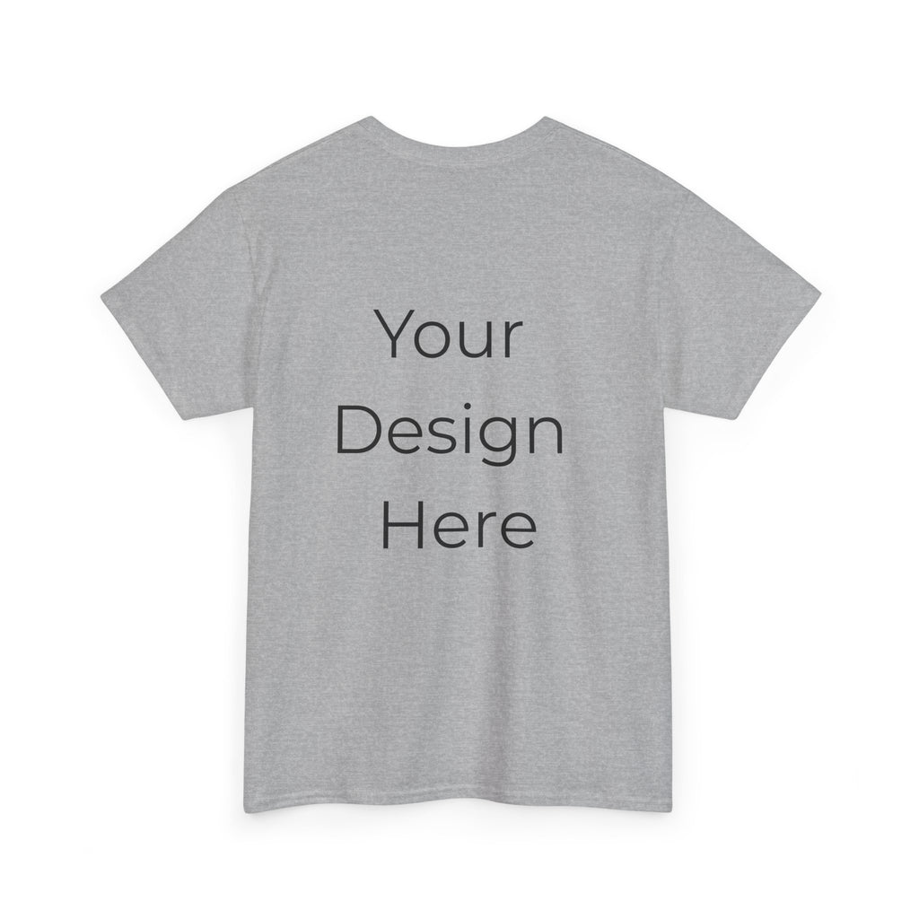 Blank White Tee Mockup – Customizable Cotton T-Shirt Template