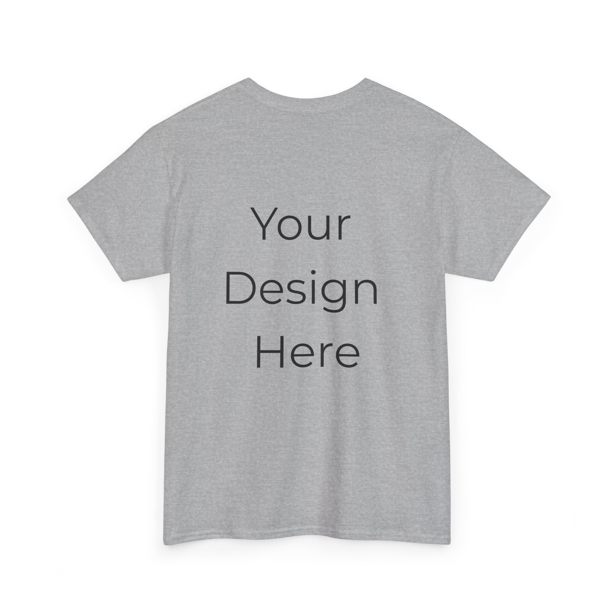 Blank White Tee Mockup – Customizable Cotton T-Shirt Template