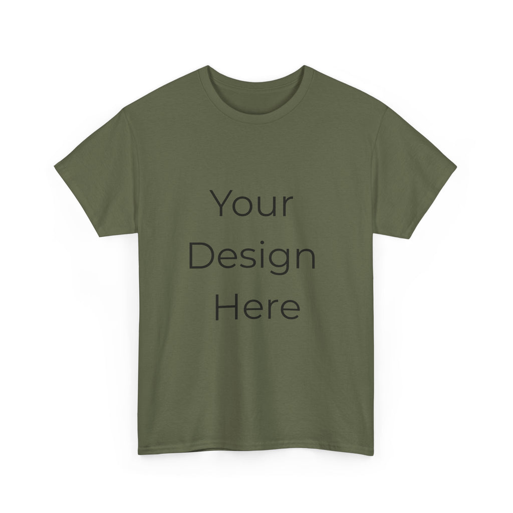Blank White Tee Mockup – Customizable Cotton T-Shirt Template