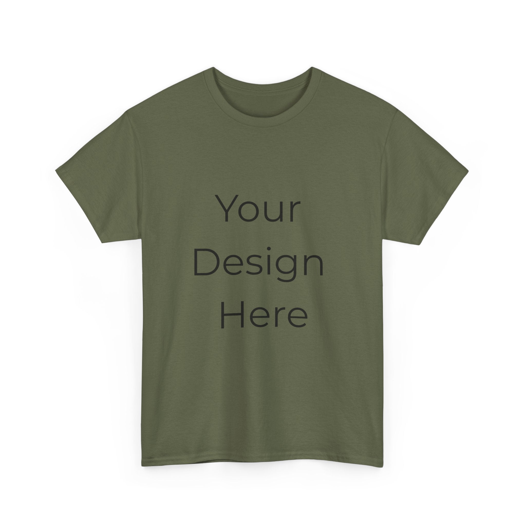 Blank White Tee Mockup – Customizable Cotton T-Shirt Template