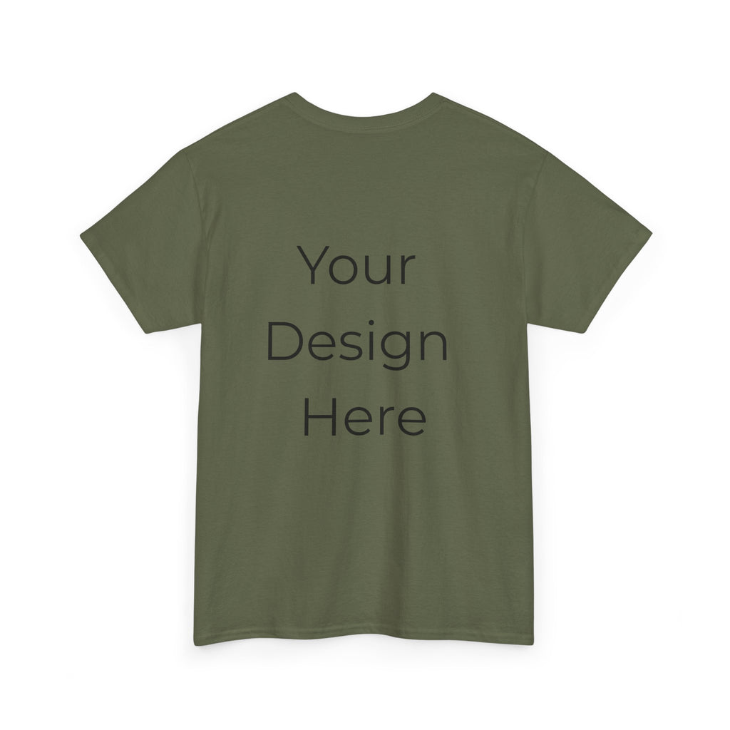 Blank White Tee Mockup – Customizable Cotton T-Shirt Template