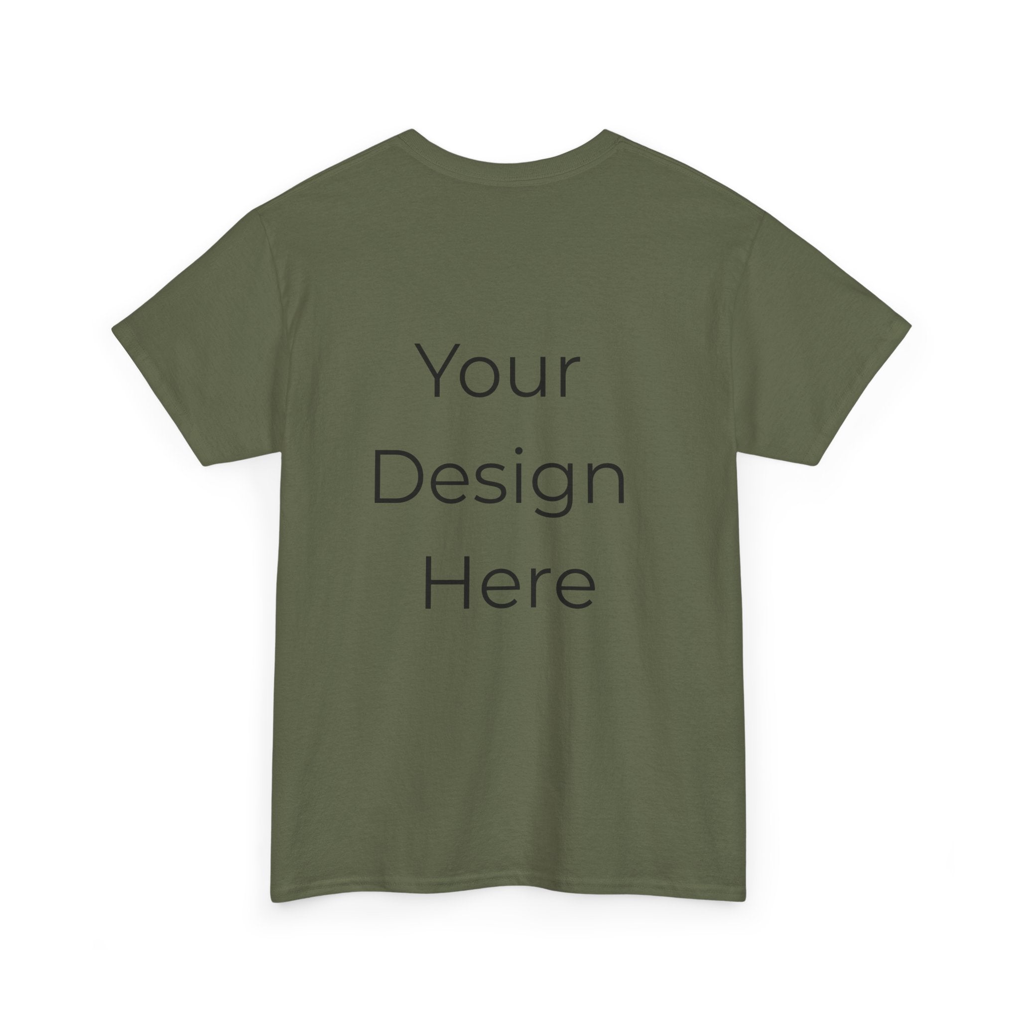 Blank White Tee Mockup – Customizable Cotton T-Shirt Template