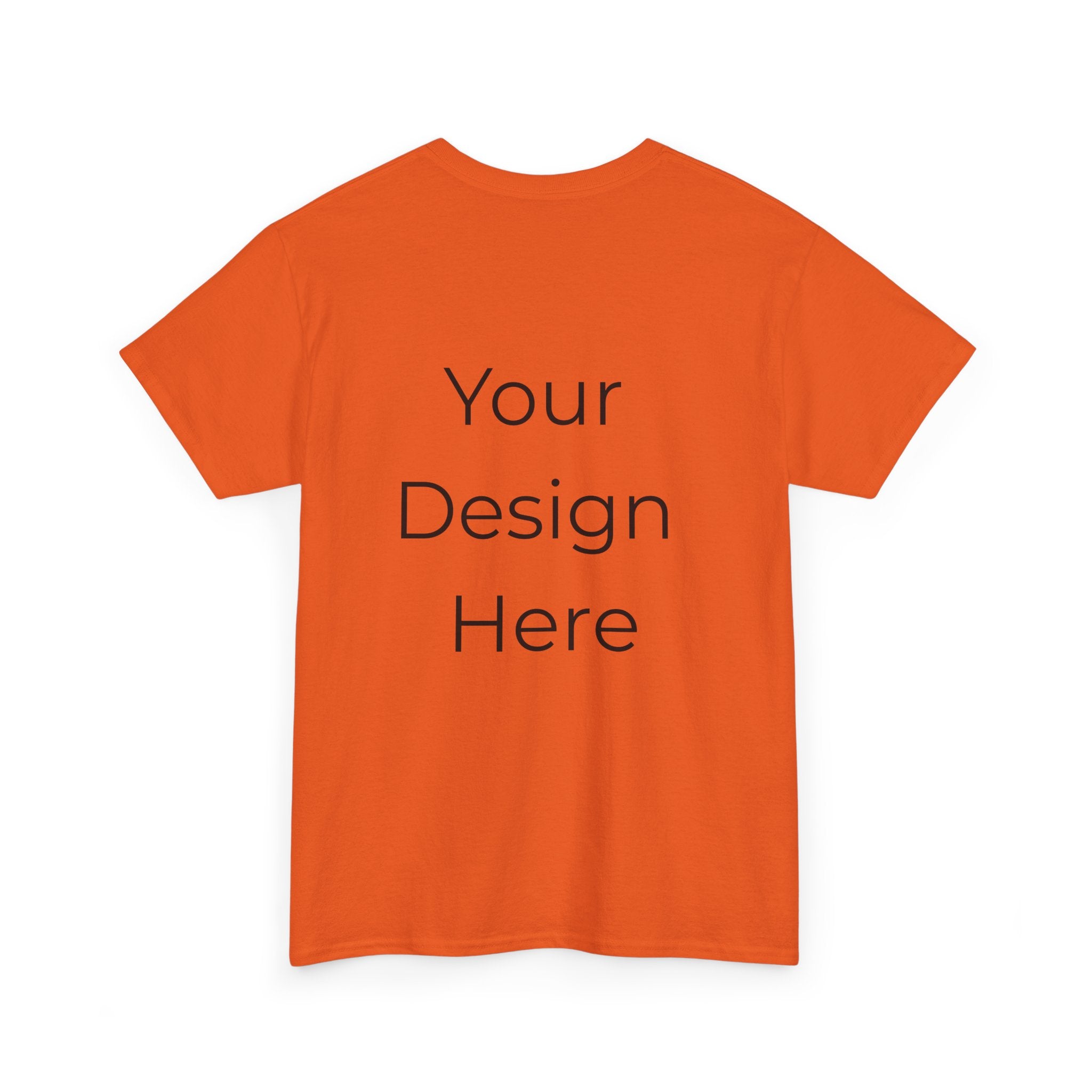 Blank White Tee Mockup – Customizable Cotton T-Shirt Template