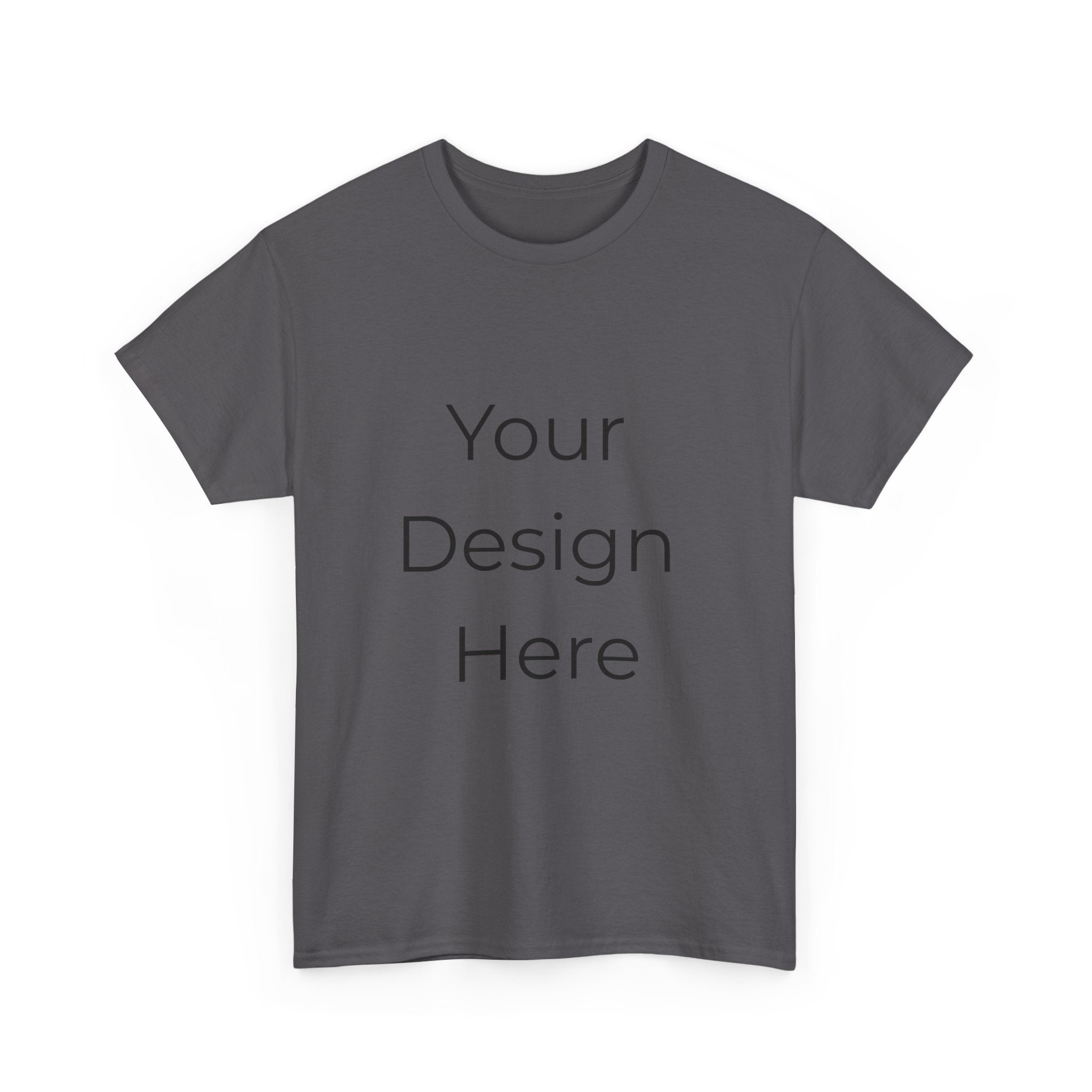 Blank White Tee Mockup – Customizable Cotton T-Shirt Template