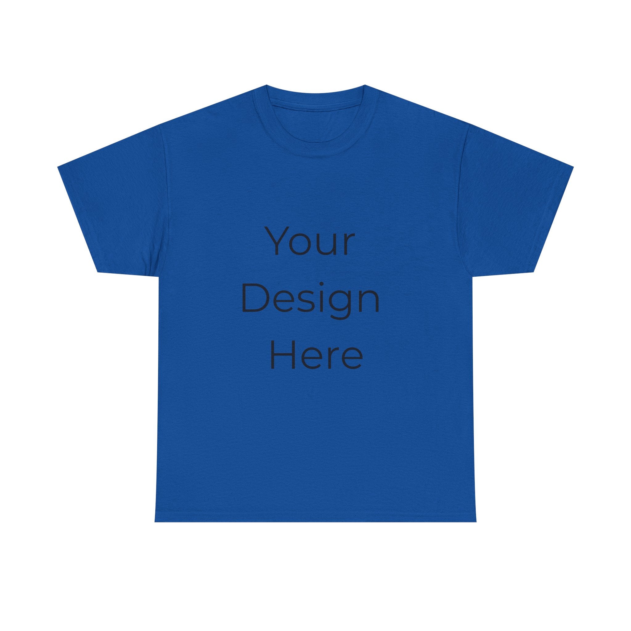 Blank White Tee Mockup – Customizable Cotton T-Shirt Template