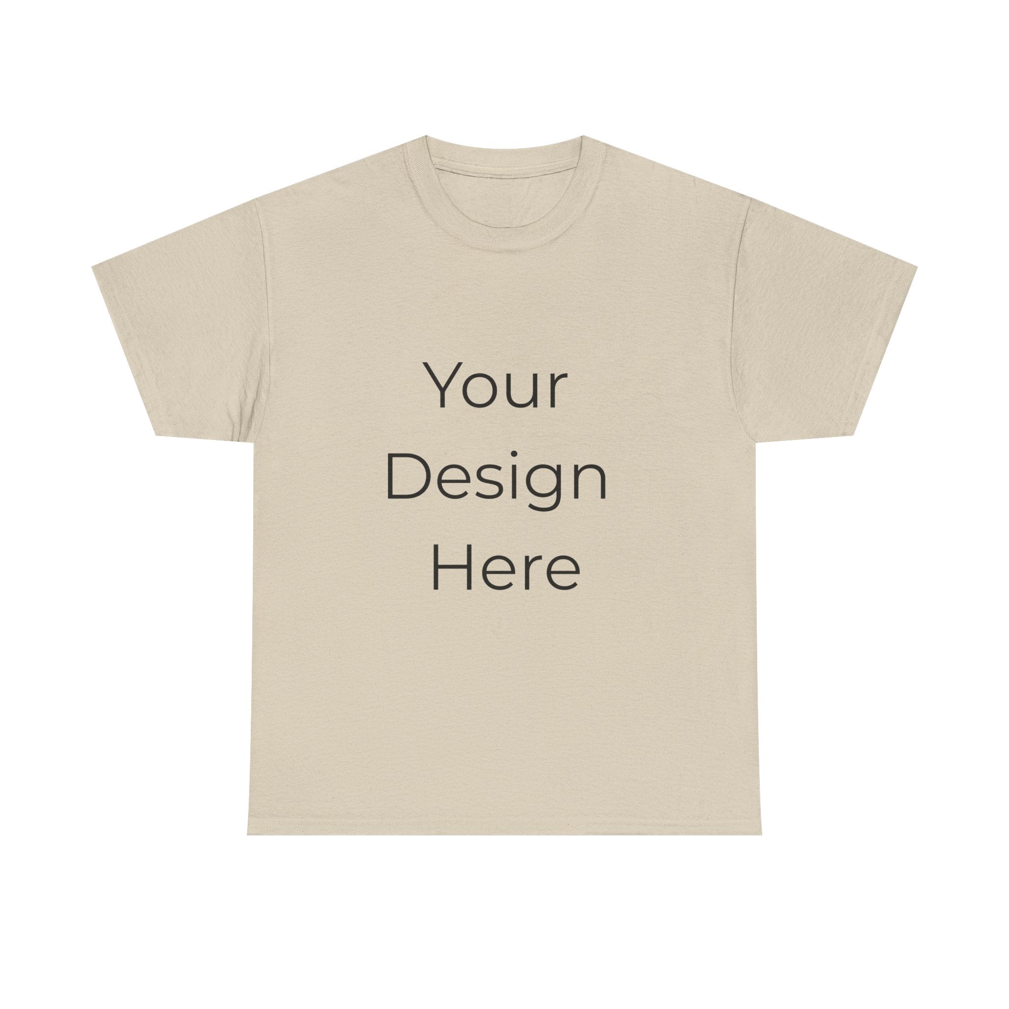 Blank White Tee Mockup – Customizable Cotton T-Shirt Template