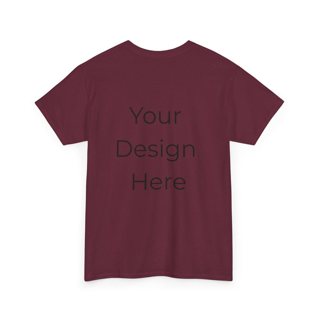 Blank White Tee Mockup – Customizable Cotton T-Shirt Template
