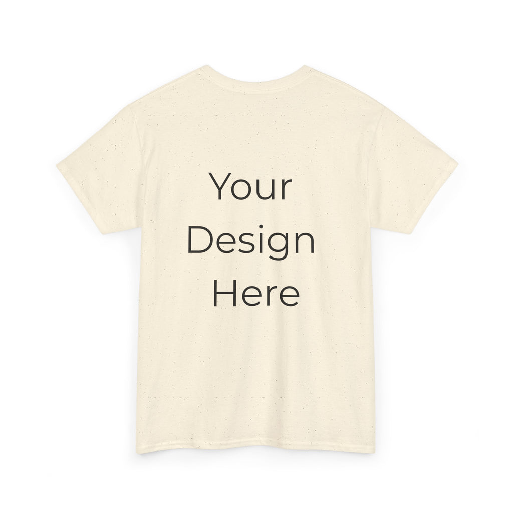 Blank White Tee Mockup – Customizable Cotton T-Shirt Template