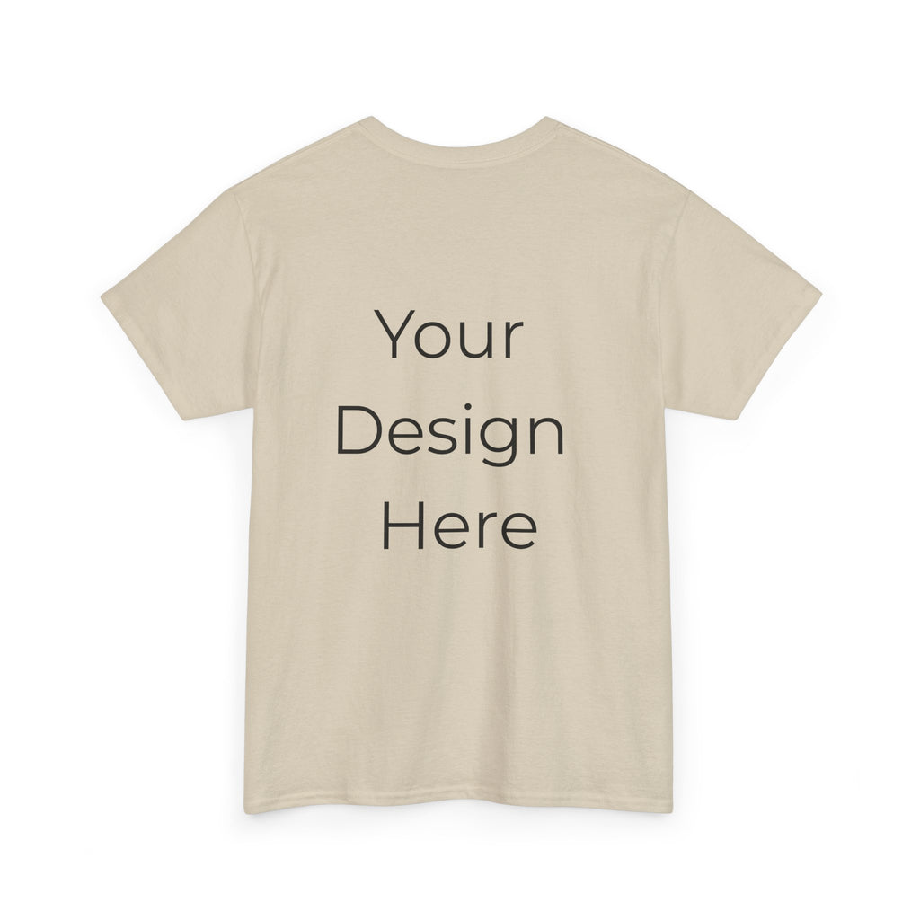 Blank White Tee Mockup – Customizable Cotton T-Shirt Template