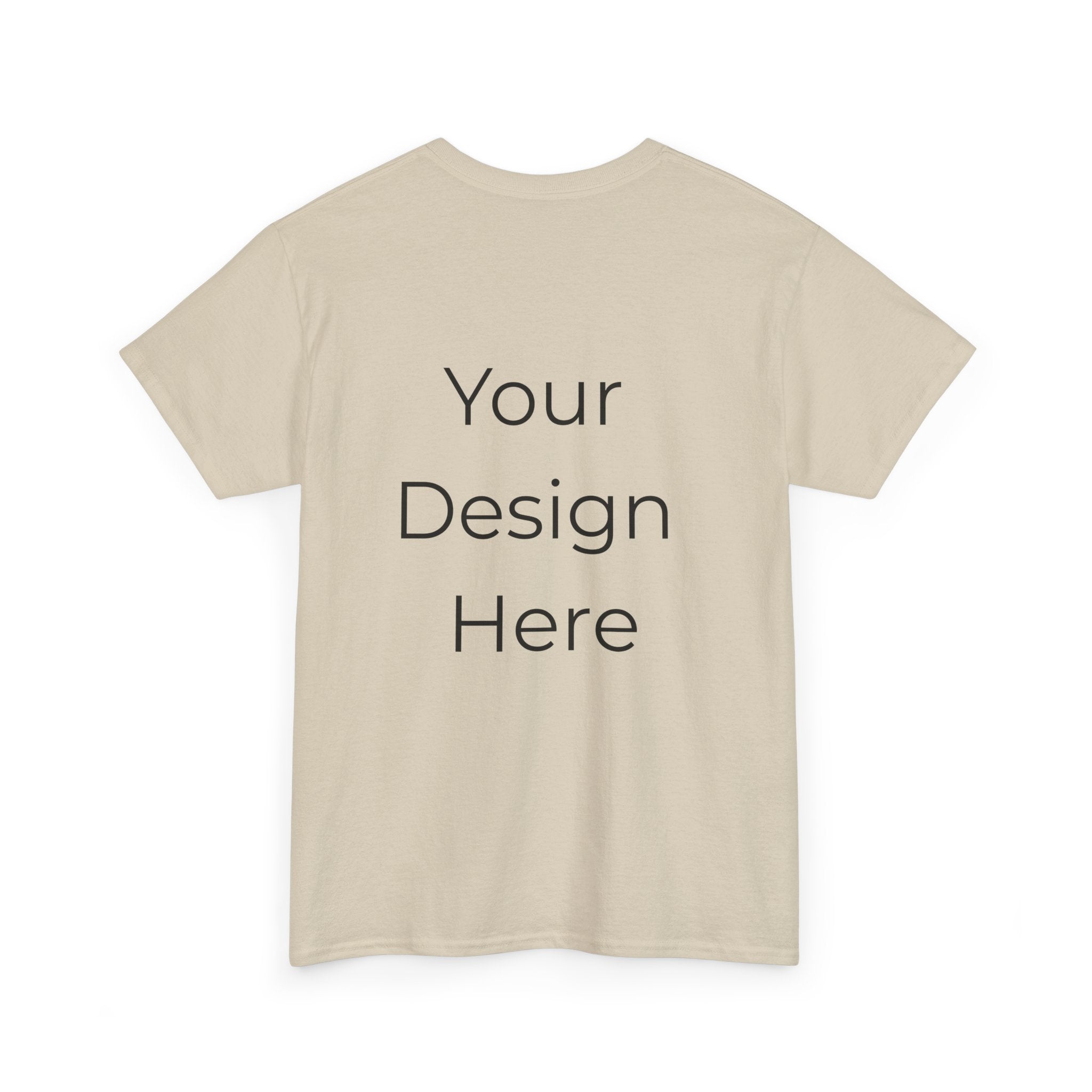 Blank White Tee Mockup – Customizable Cotton T-Shirt Template
