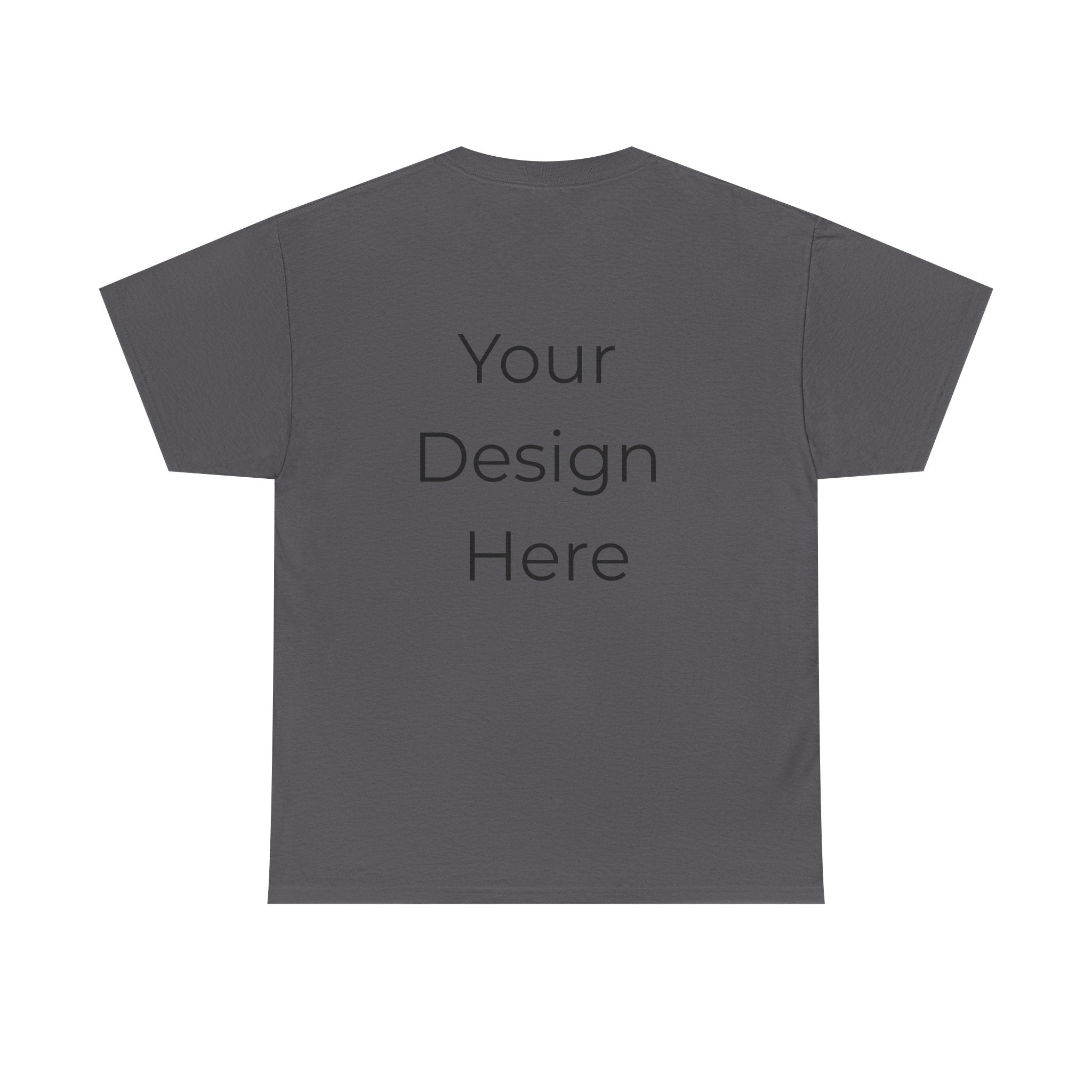 Blank White Tee Mockup – Customizable Cotton T-Shirt Template