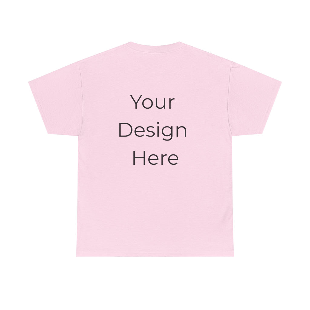 Blank White Tee Mockup – Customizable Cotton T-Shirt Template