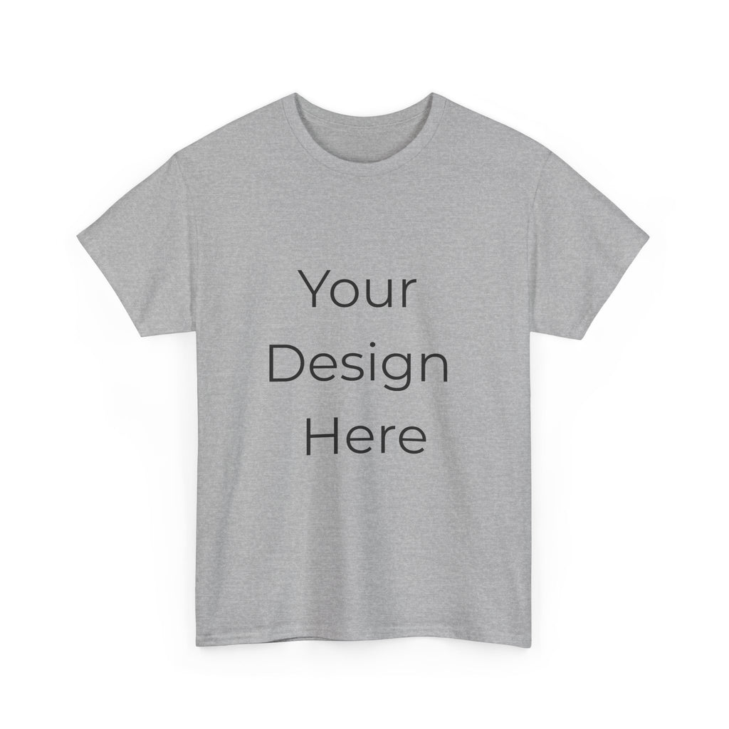Blank White Tee Mockup – Customizable Cotton T-Shirt Template