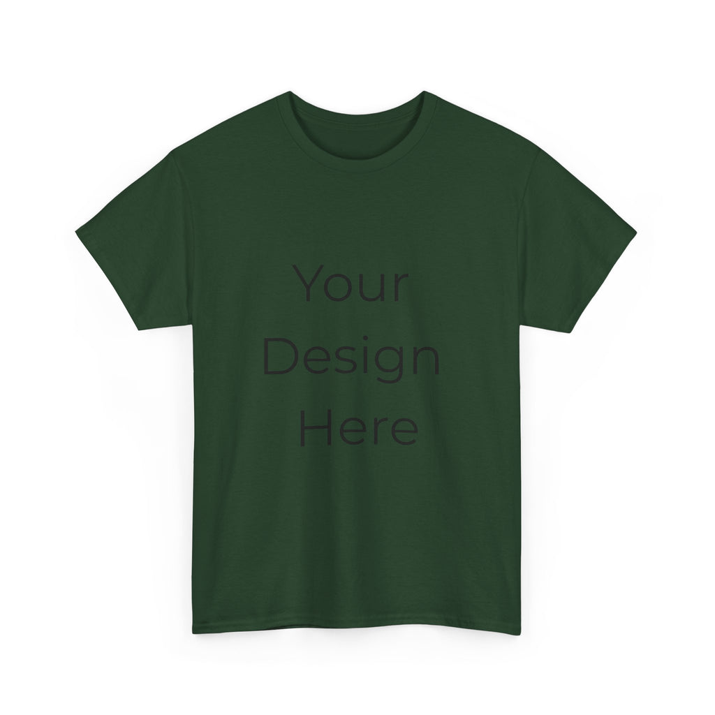 Blank White Tee Mockup – Customizable Cotton T-Shirt Template