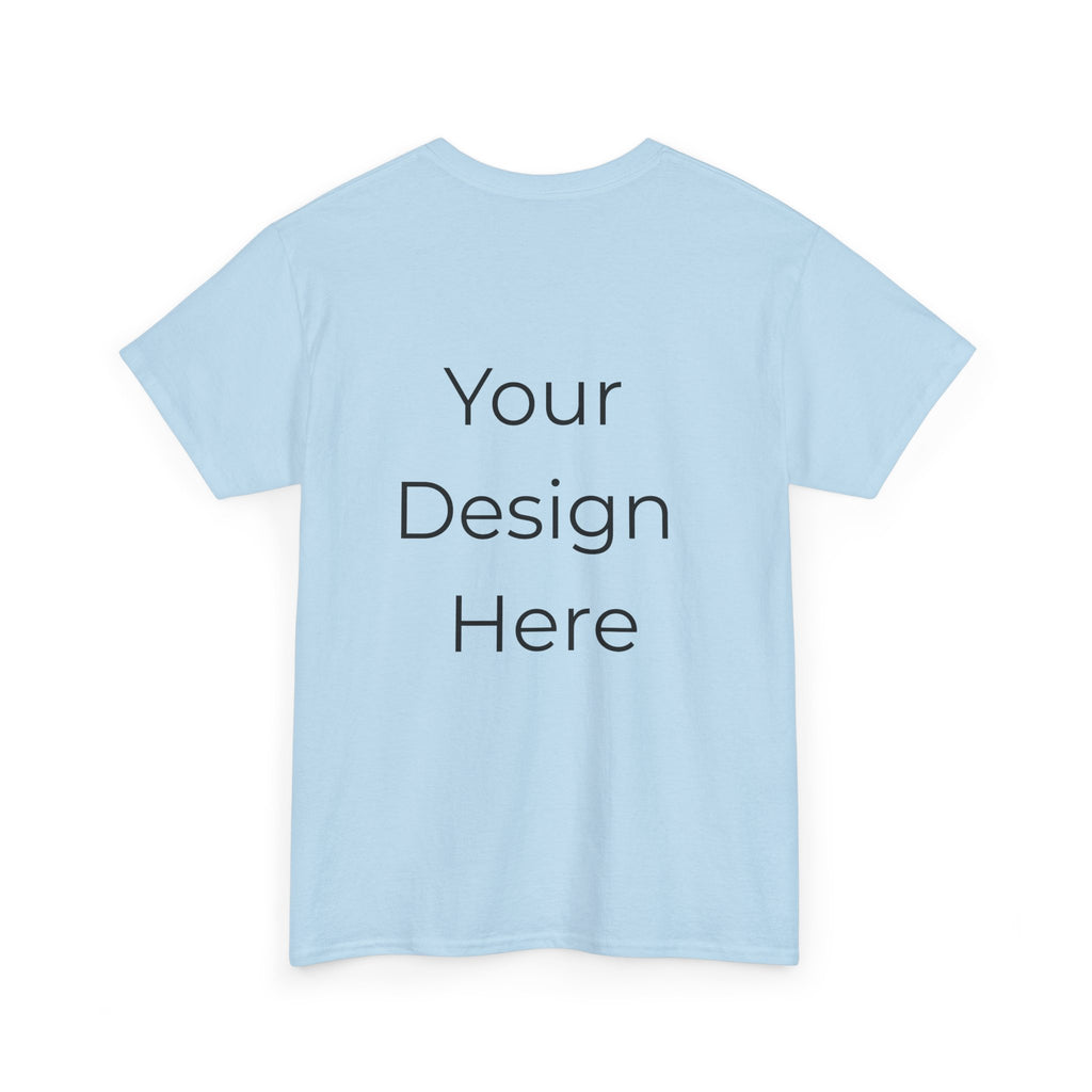 Blank White Tee Mockup – Customizable Cotton T-Shirt Template