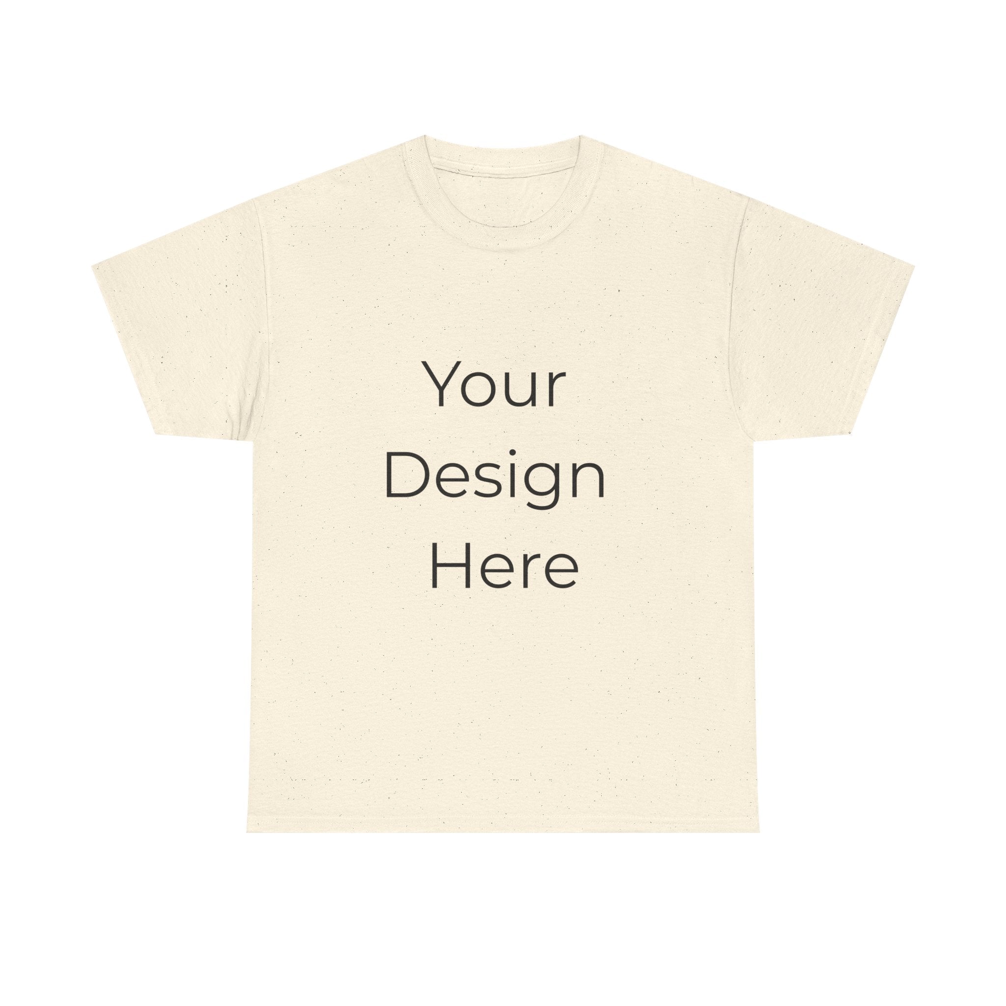 Blank White Tee Mockup – Customizable Cotton T-Shirt Template