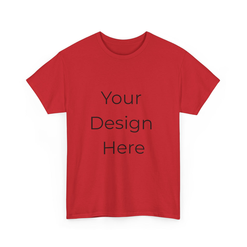 Blank White Tee Mockup – Customizable Cotton T-Shirt Template