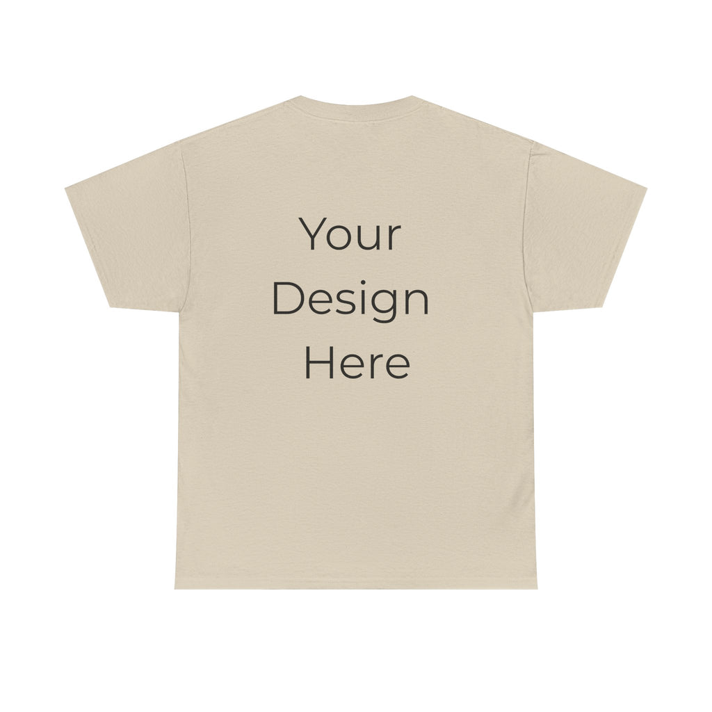 Blank White Tee Mockup – Customizable Cotton T-Shirt Template