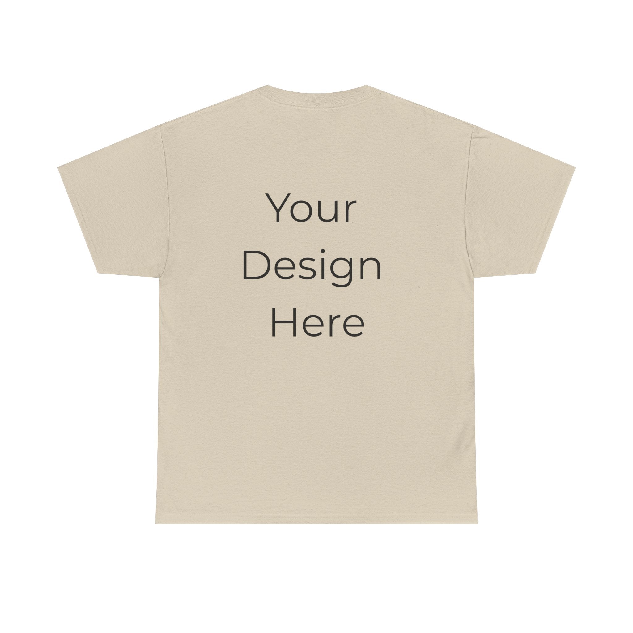 Blank White Tee Mockup – Customizable Cotton T-Shirt Template