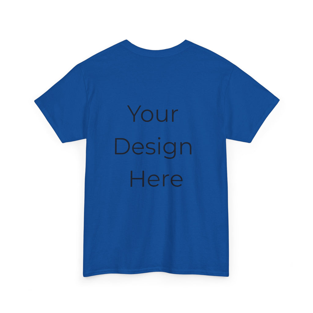 Blank White Tee Mockup – Customizable Cotton T-Shirt Template