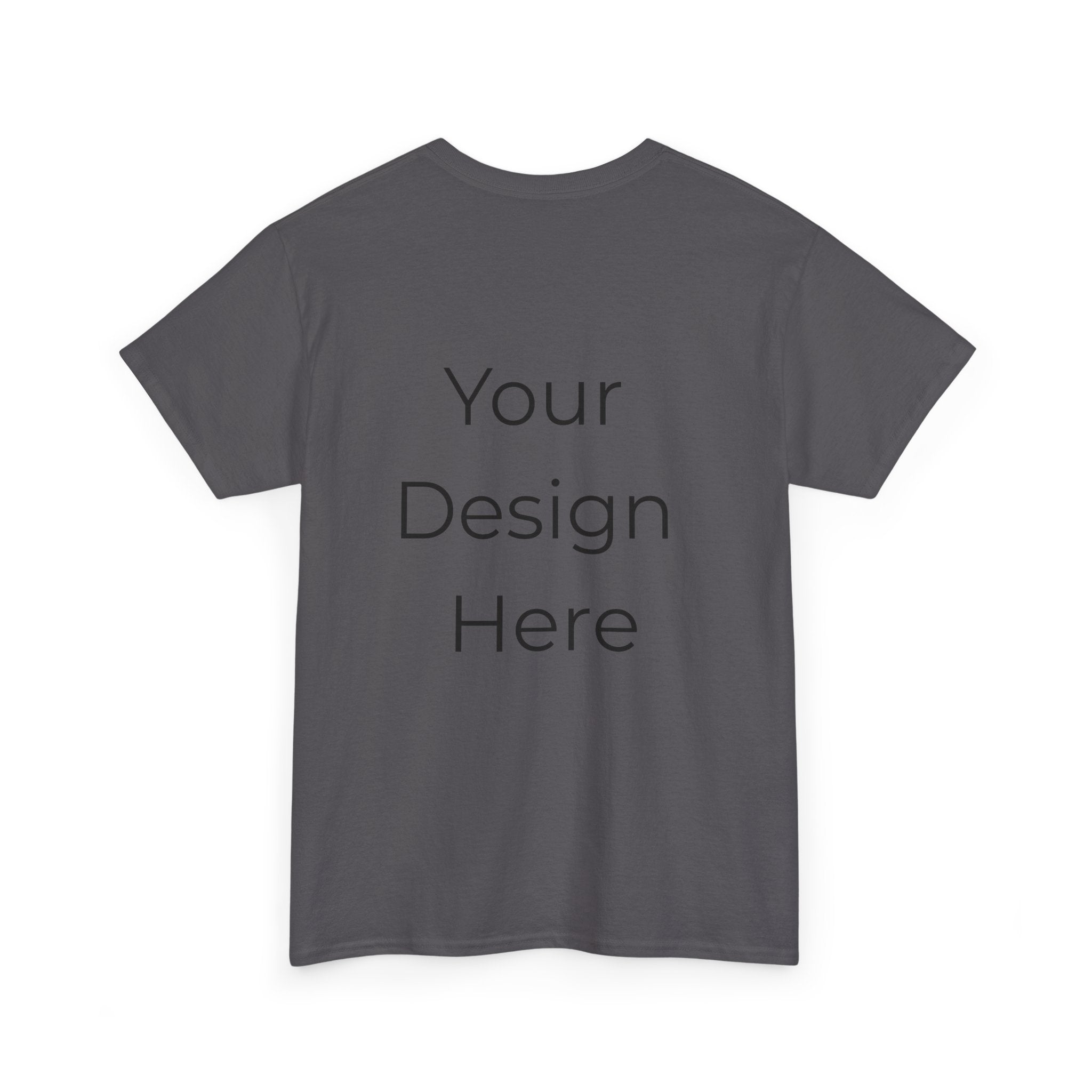 Blank White Tee Mockup – Customizable Cotton T-Shirt Template
