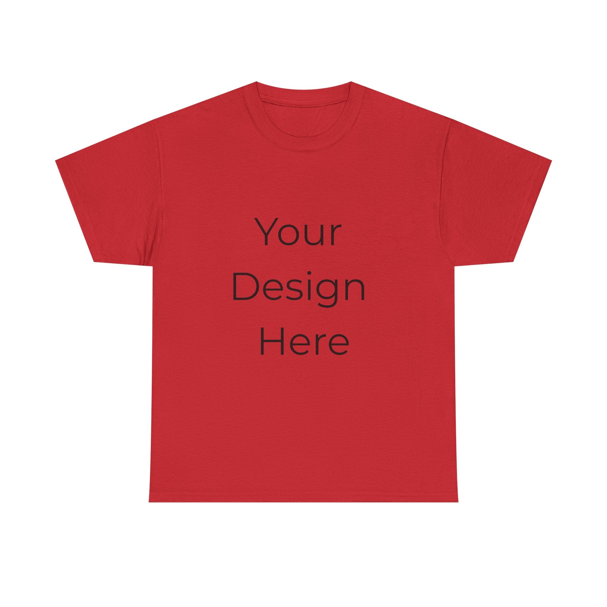 Blank White Tee Mockup – Customizable Cotton T-Shirt Template