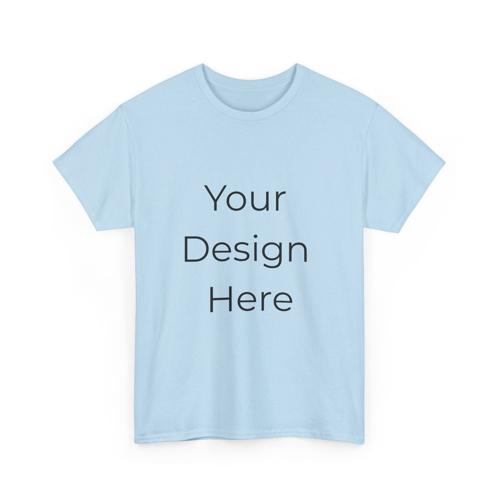 Blank White Tee Mockup – Customizable Cotton T-Shirt Template