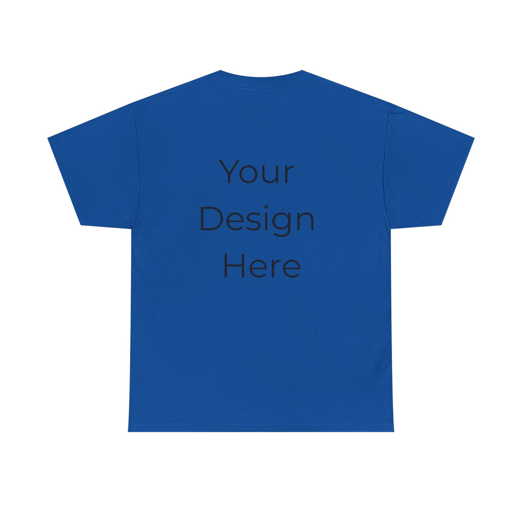 Blank White Tee Mockup – Customizable Cotton T-Shirt Template