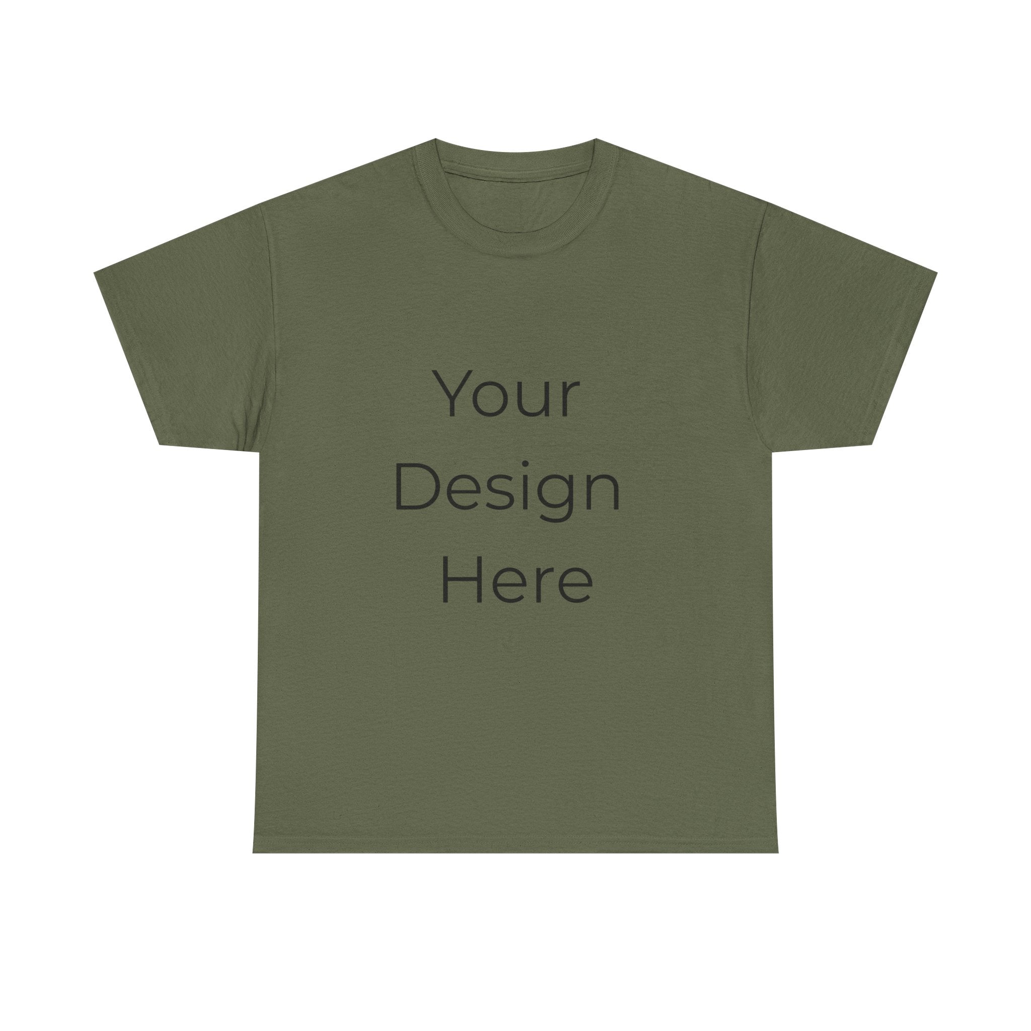 Blank White Tee Mockup – Customizable Cotton T-Shirt Template
