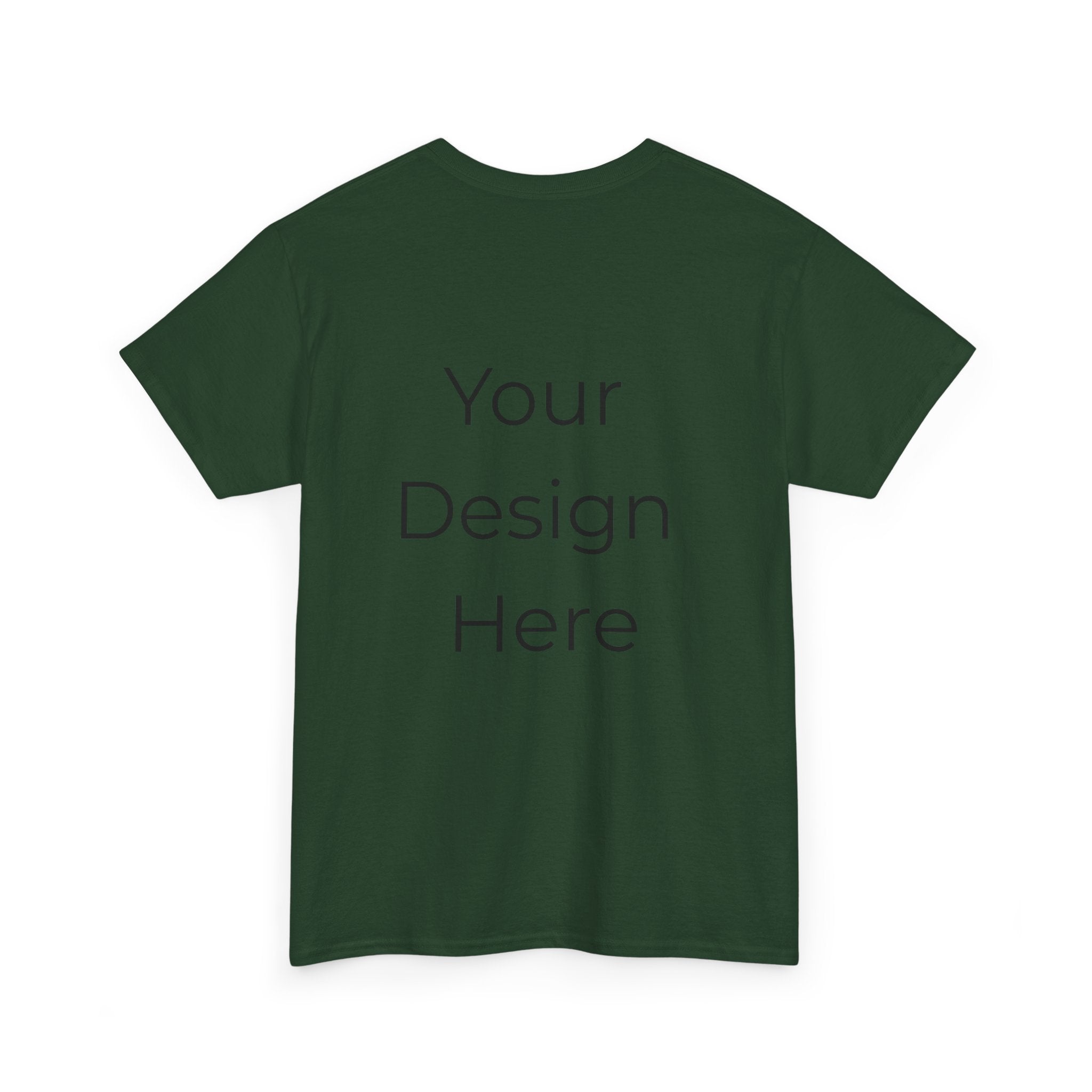 Blank White Tee Mockup – Customizable Cotton T-Shirt Template
