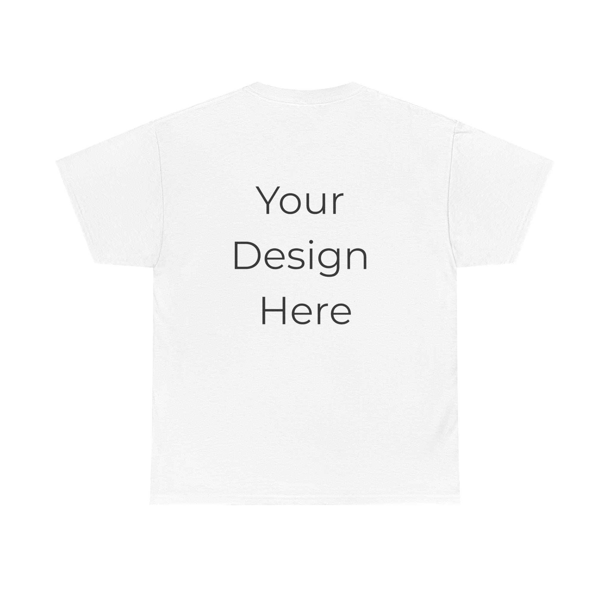 Blank White Tee Mockup – Customizable Cotton T-Shirt Template