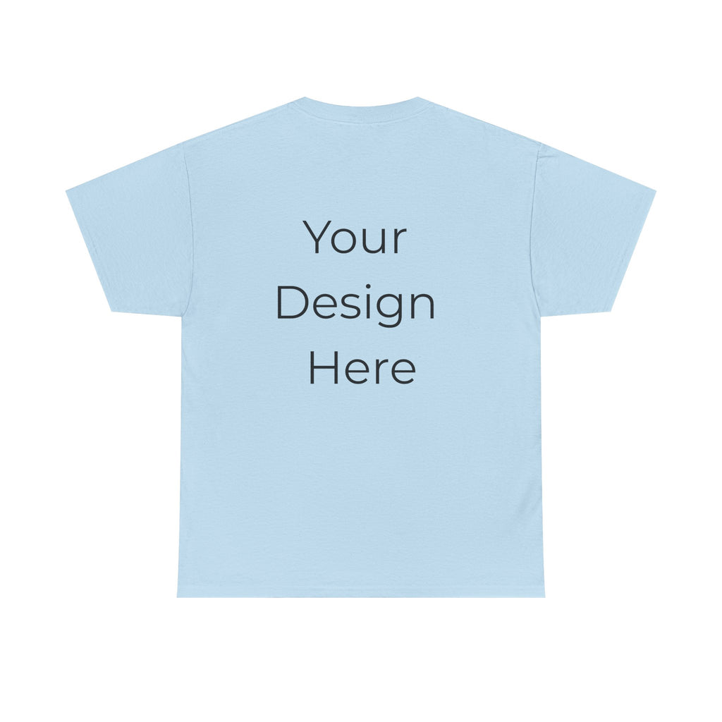 Blank White Tee Mockup – Customizable Cotton T-Shirt Template