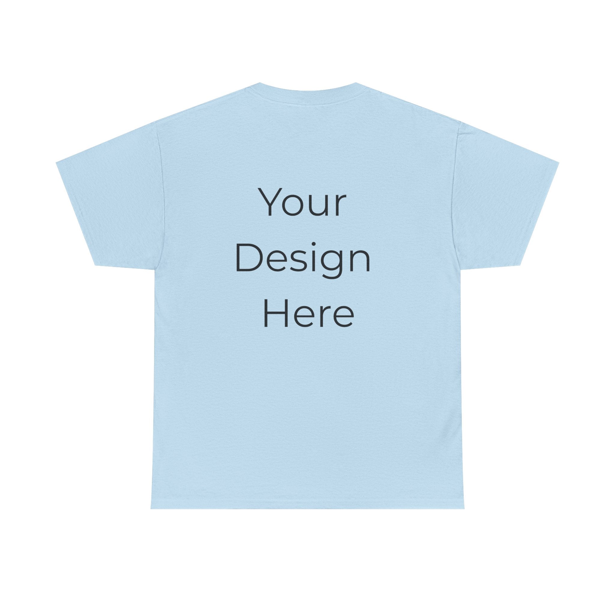 Blank White Tee Mockup – Customizable Cotton T-Shirt Template