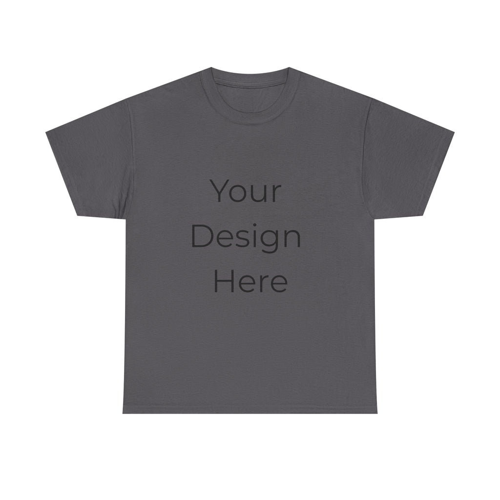Blank White Tee Mockup – Customizable Cotton T-Shirt Template