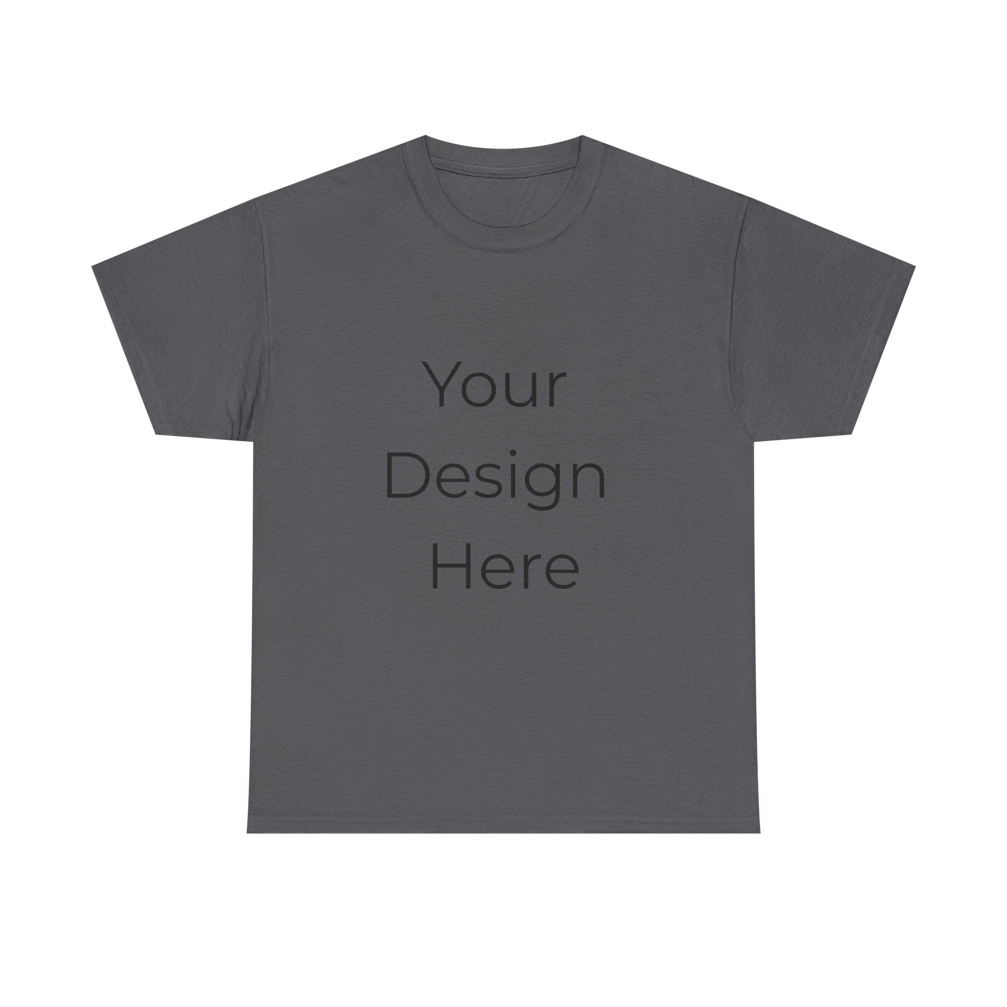 Blank White Tee Mockup – Customizable Cotton T-Shirt Template