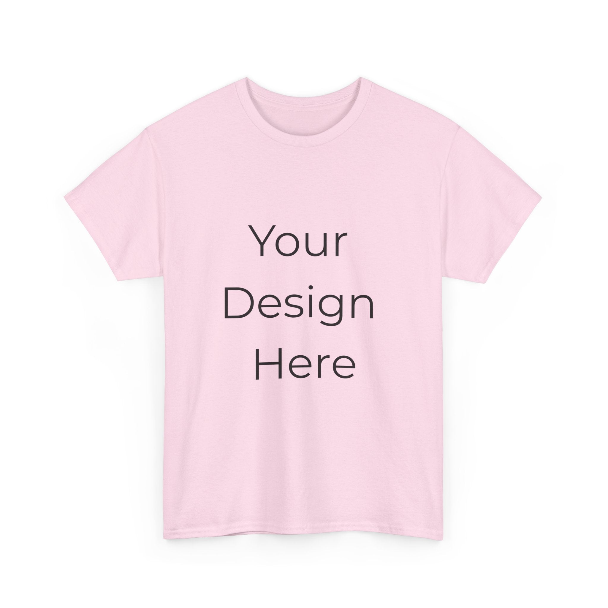 Blank White Tee Mockup – Customizable Cotton T-Shirt Template